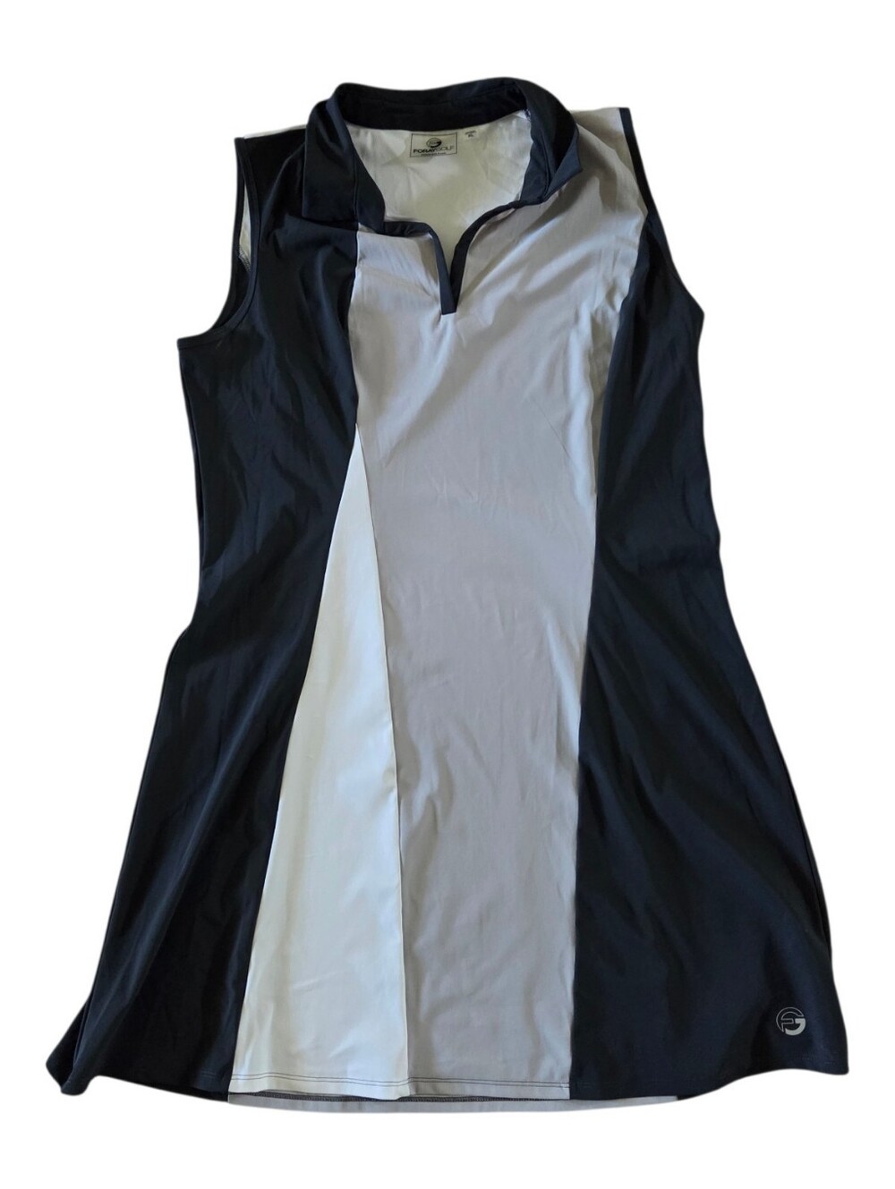 Foray Golf, Women's Sleeveless Black/gray/white Athletic Dress, Size XL